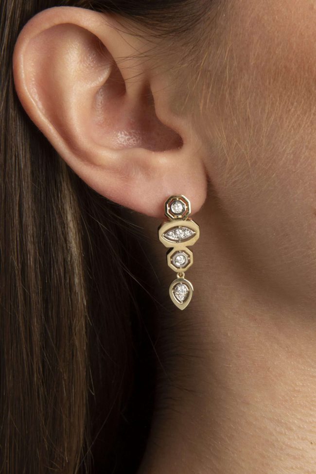 Glimmer Focus Küpe - Aven & Laurel