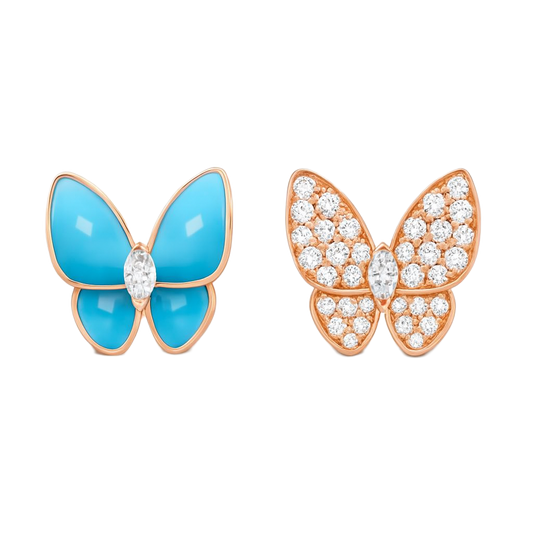 VCA Rose Butterfly Küpe (İthal Kutulu Model)