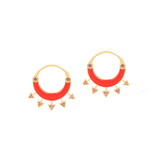 Vermilion Rush Küpe - Aven & Laurel