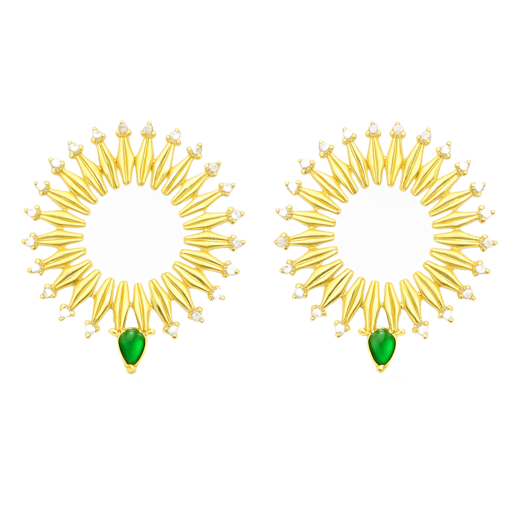 Virida Halo Küpe - Aven & Laurel