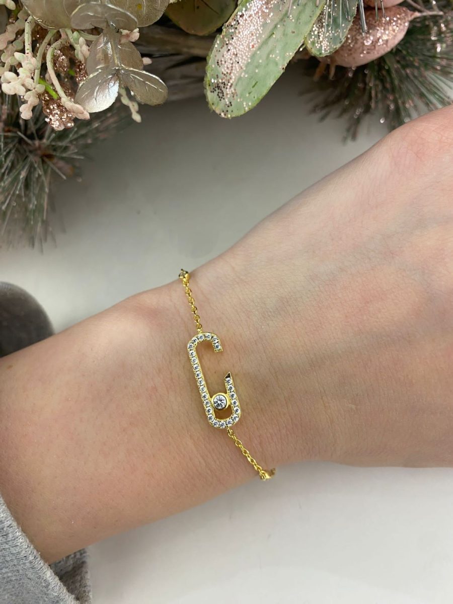 Mess Model Bileklik Gold - Aven & Laurel