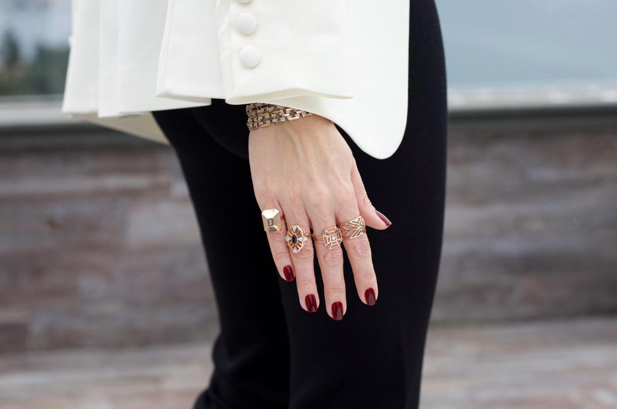 Midnight Geometry Yüzük - Aven & Laurel