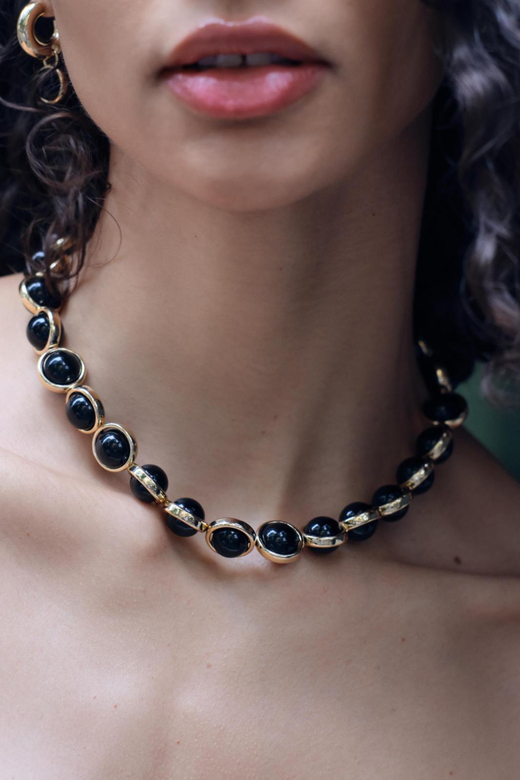 Obsidian Orb Kolye - Aven & Laurel