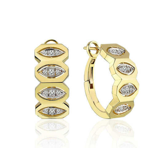 Citrine Line Küpe - Aven & Laurel