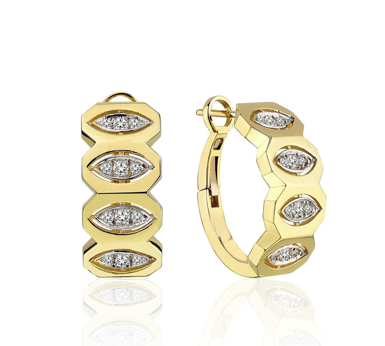 Citrine Line Küpe - Aven & Laurel