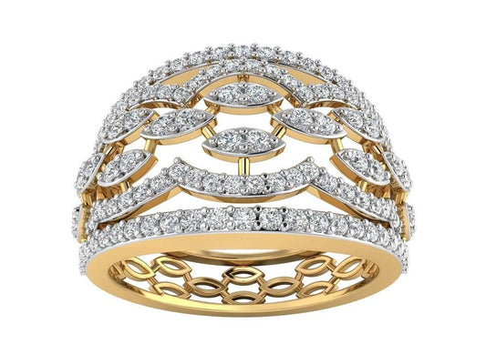 Diadème Treillis Yüzük - Aven & Laurel