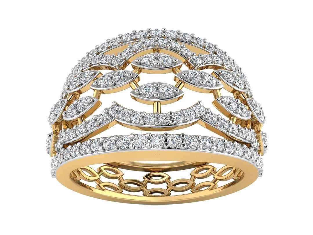 Diadème Treillis Yüzük - Aven & Laurel