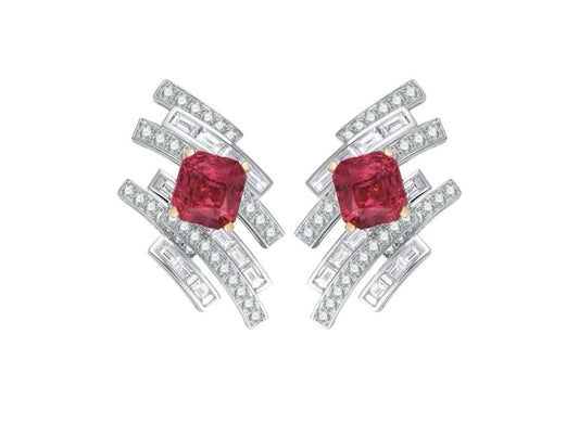 Ruby Crescendo Küpe - Aven & Laurel