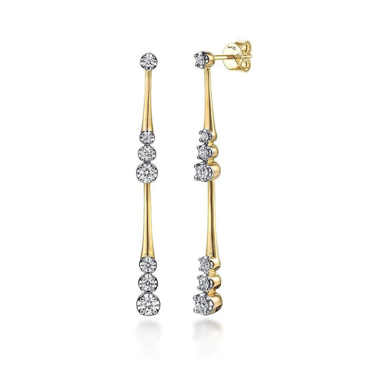 Celeste Taper Küpe - Aven & Laurel