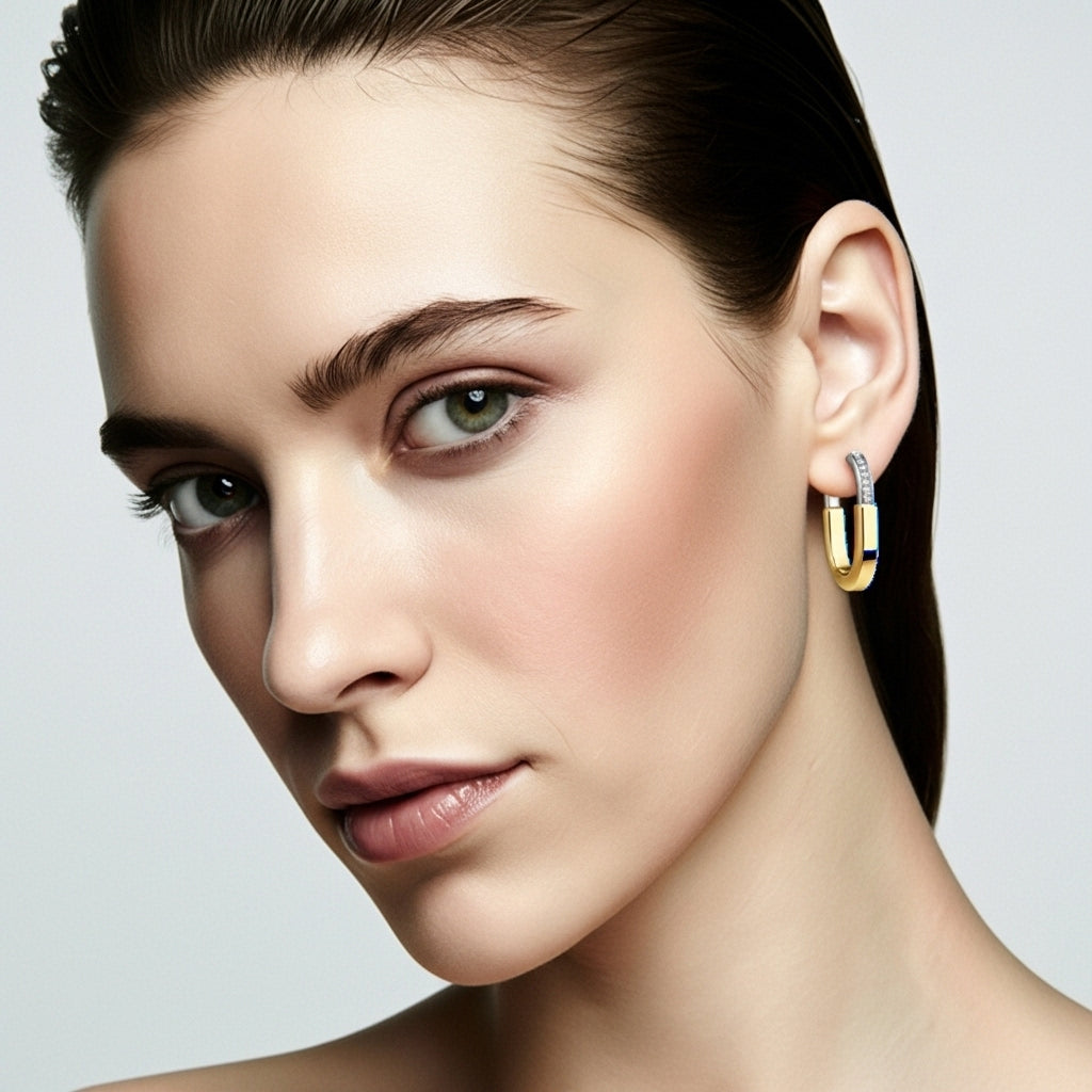 Bicolor Grace Küpe (İthal Kutulu Model)