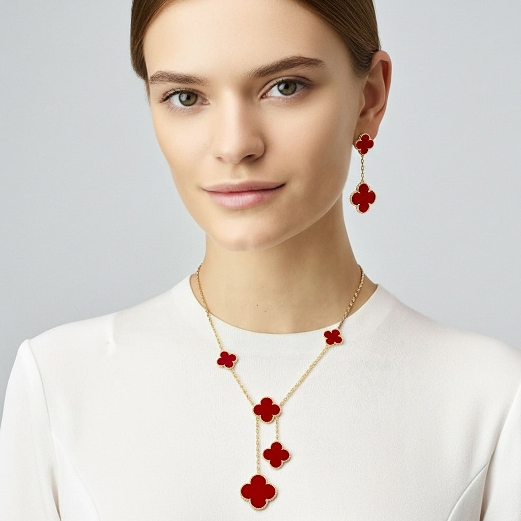 VCA Aurelia Clover Kolye (İthal Kutulu Model)