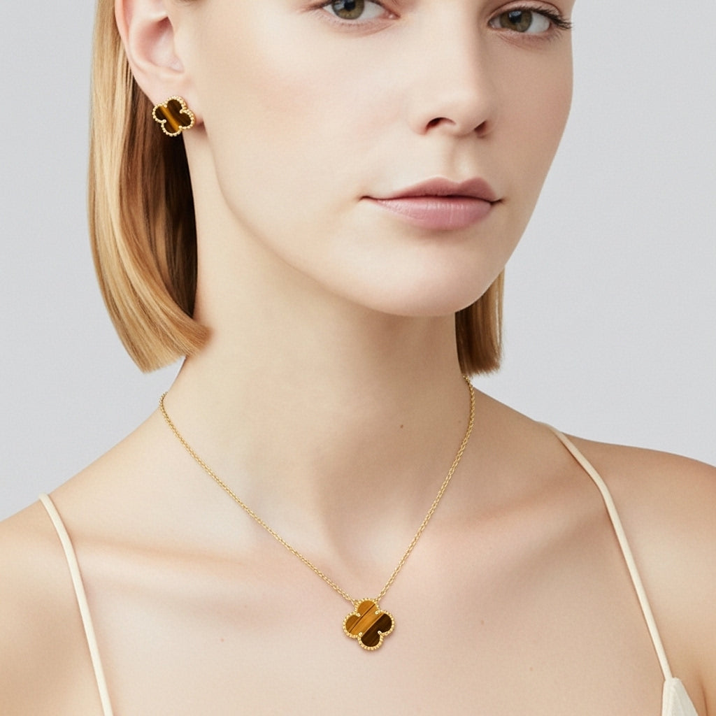 VCA Veloura Stone Kolye (İthal Kutulu Model)