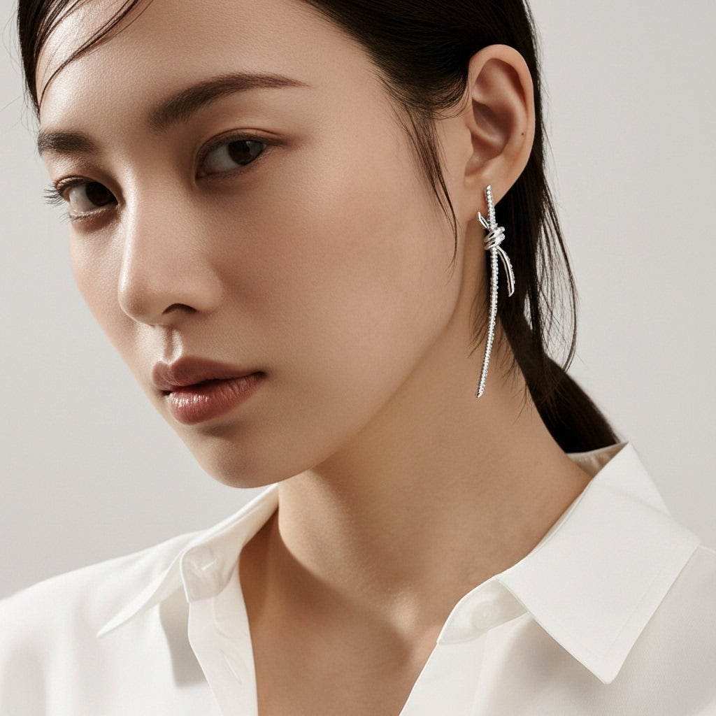 Infinity Ties Küpe (İthal Kutulu Model)