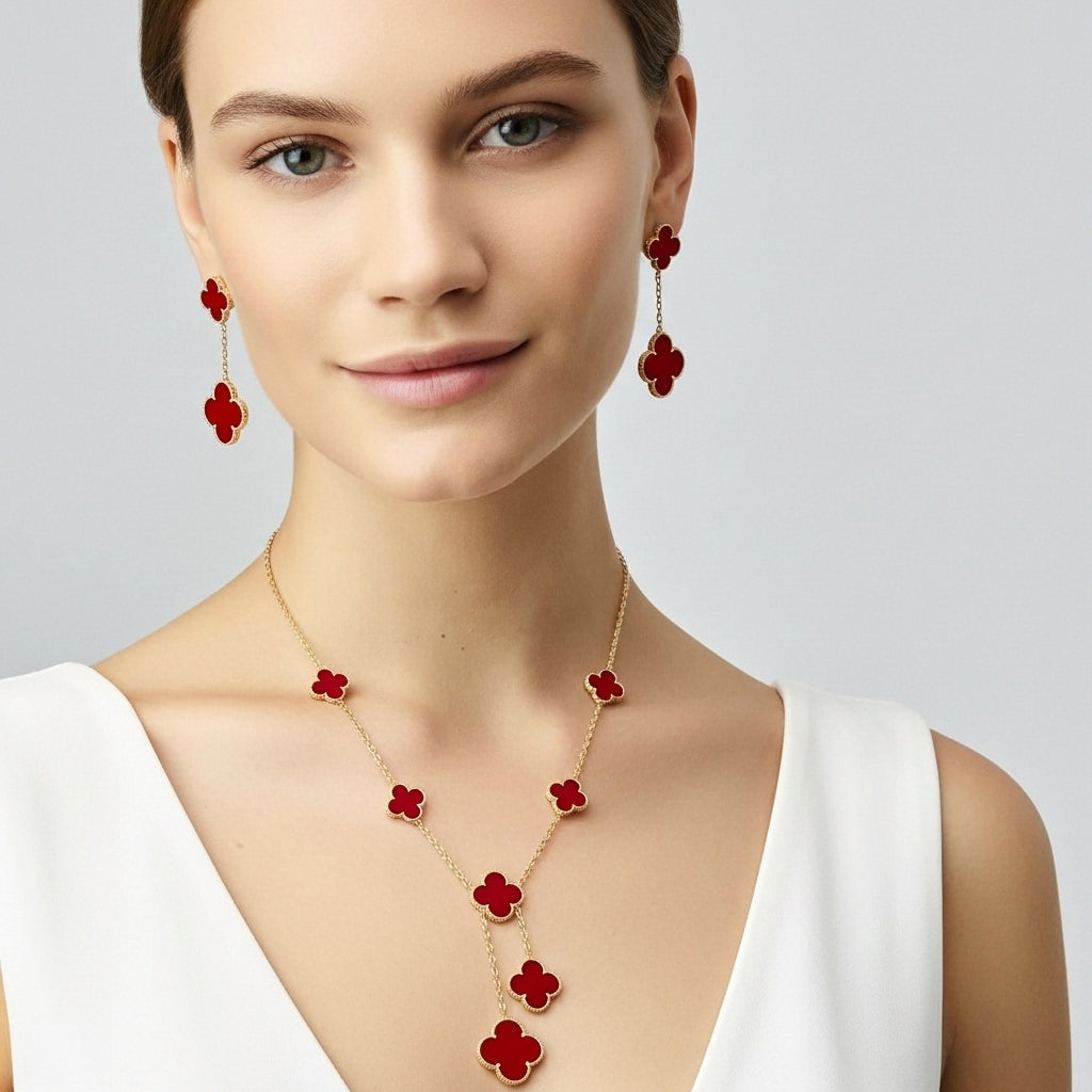 VCA Aurelia Clover Kolye (İthal Kutulu Model)