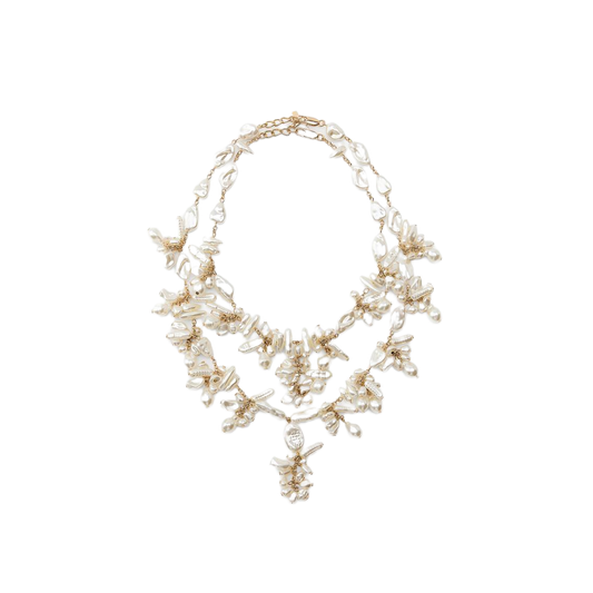 White-Mist Double Kolye - Aven & Laurel