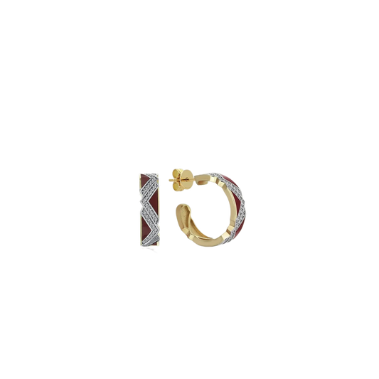 Zig Aura Garnet Küpe - Aven & Laurel