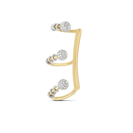 Punk Ball Pave Earcuff - Aven & Laurel