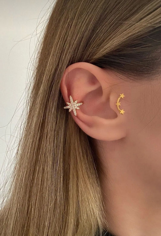 Kuzey Yıldızı Earcuff - Aven & Laurel