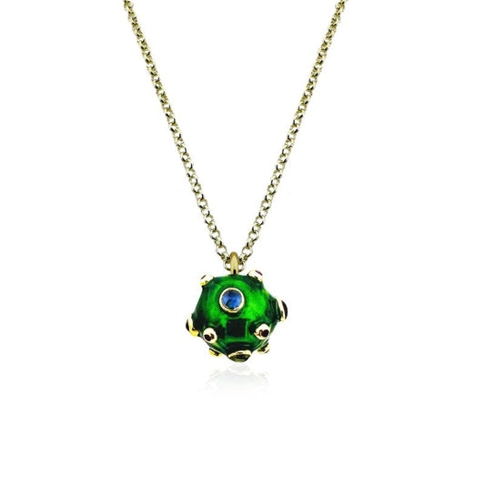Garnet Crown Orb Kolye - Aven & Laurel