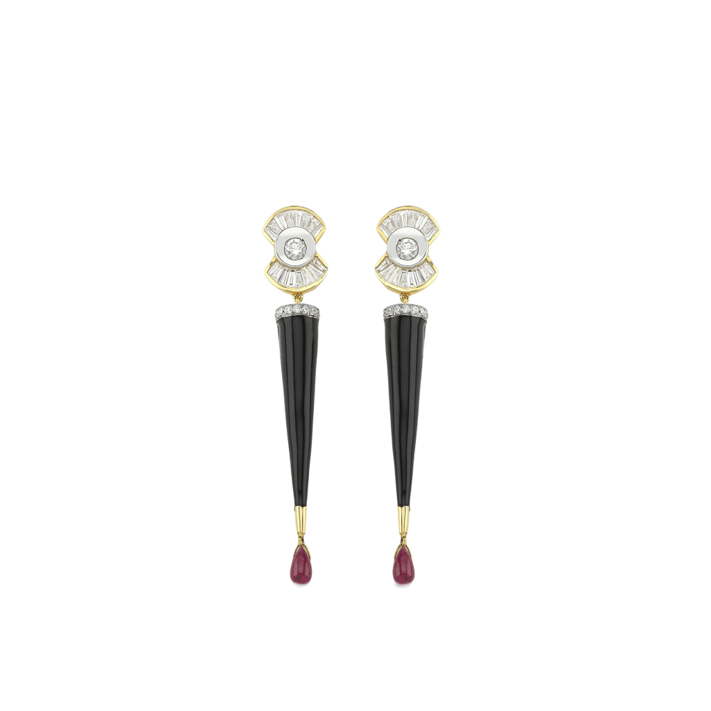 Black Ruby Küpe - Aven & Laurel