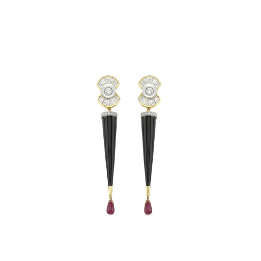 Black Ruby Küpe - Aven & Laurel