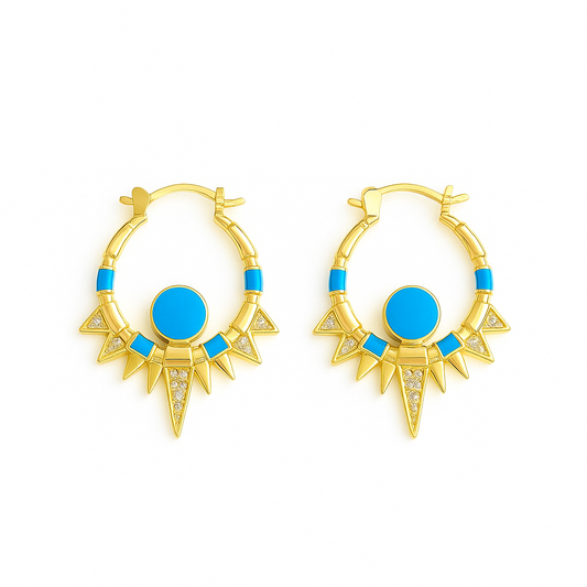 Tidebreaker Hoops Küpe - Aven & Laurel