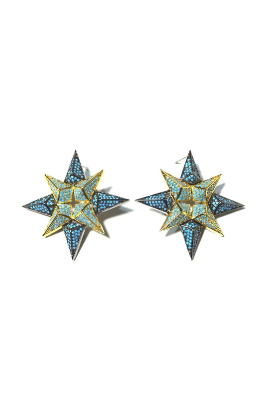 Stellaré Bleu Küpe - Aven & Laurel