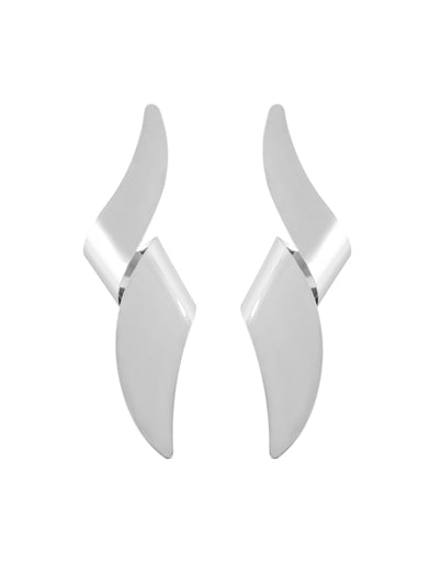 Curved Dangle Küpe - Aven & Laurel