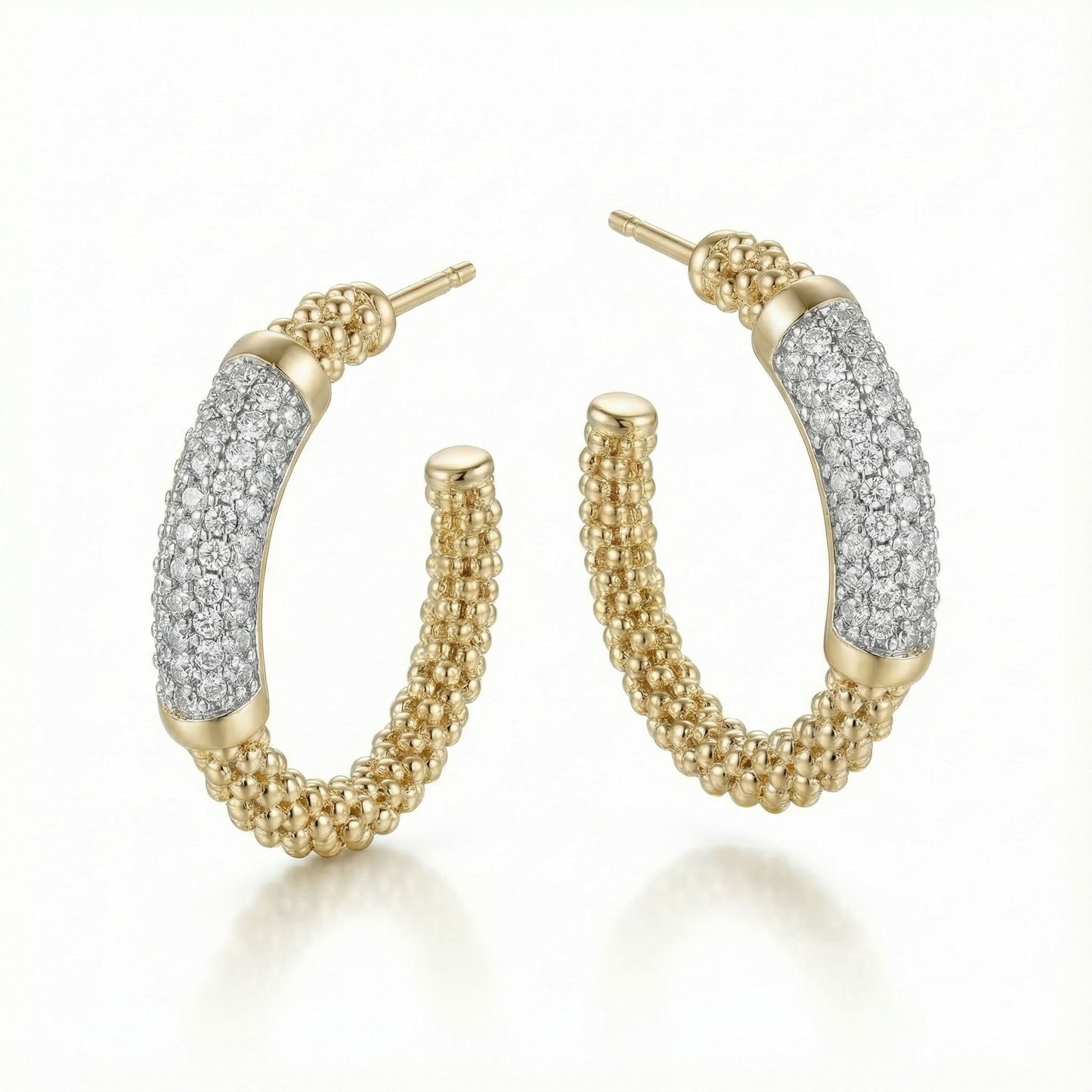 Matelassé Heart Couture Earrings