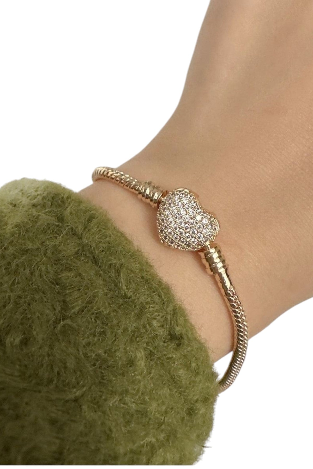 Charm of Love Gold Bileklik - Aven & Laurel