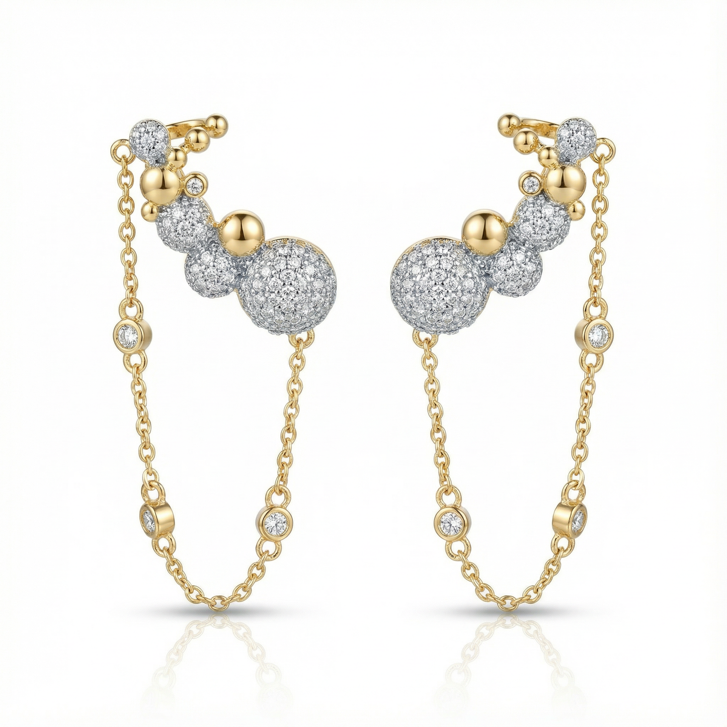 Matelassé Heart Couture Earrings