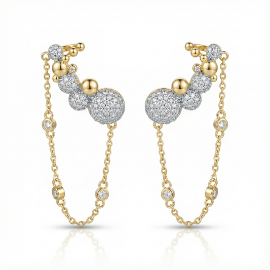 Matelassé Heart Couture Earrings