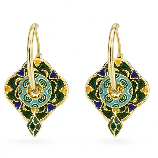 Lotus Nocturne Küpe - Aven & Laurel