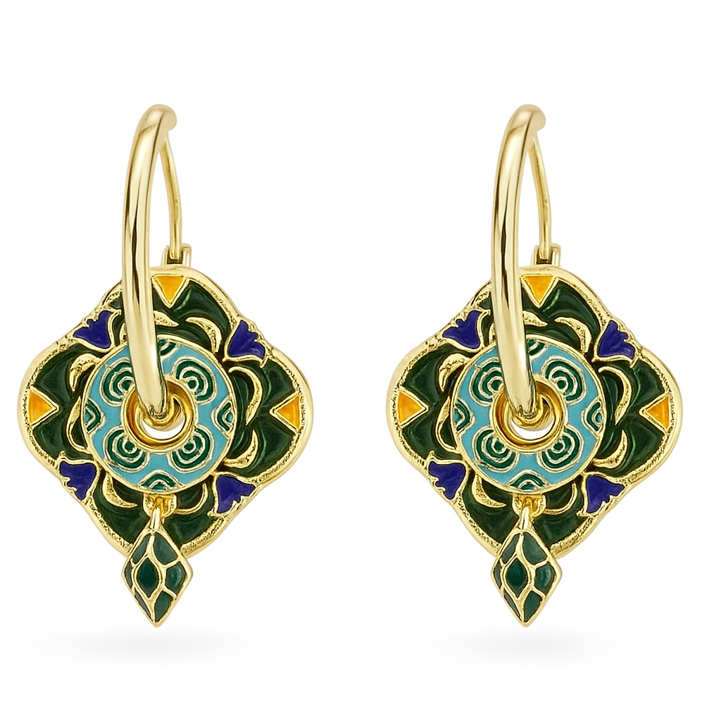 Lotus Nocturne Küpe - Aven & Laurel