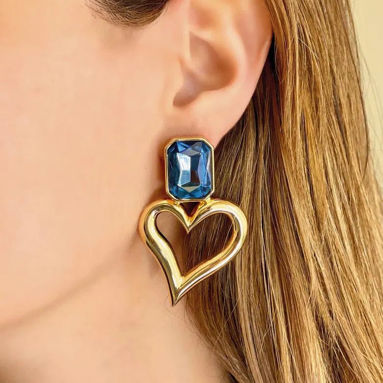 Bleu Désir Küpe - Aven & Laurel