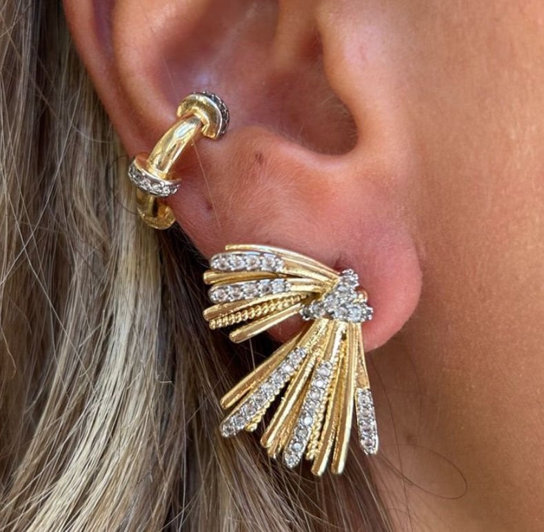 Golden Flares Küpe - Aven & Laurel