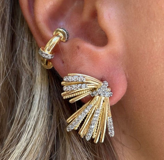 Golden Flares Küpe - Aven & Laurel