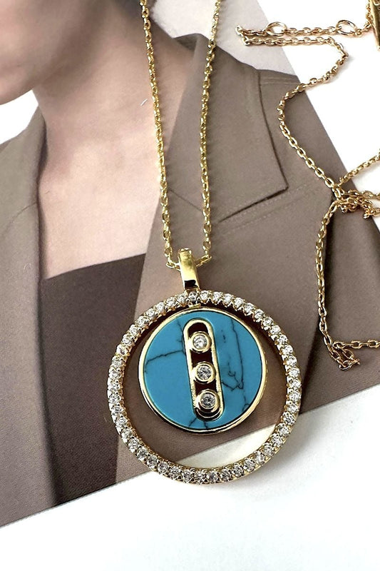 Mess Model Madalyon Kolye - Aven & Laurel