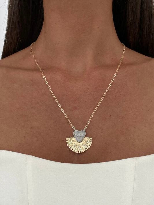 Celestial Heart Kolye - Aven & Laurel