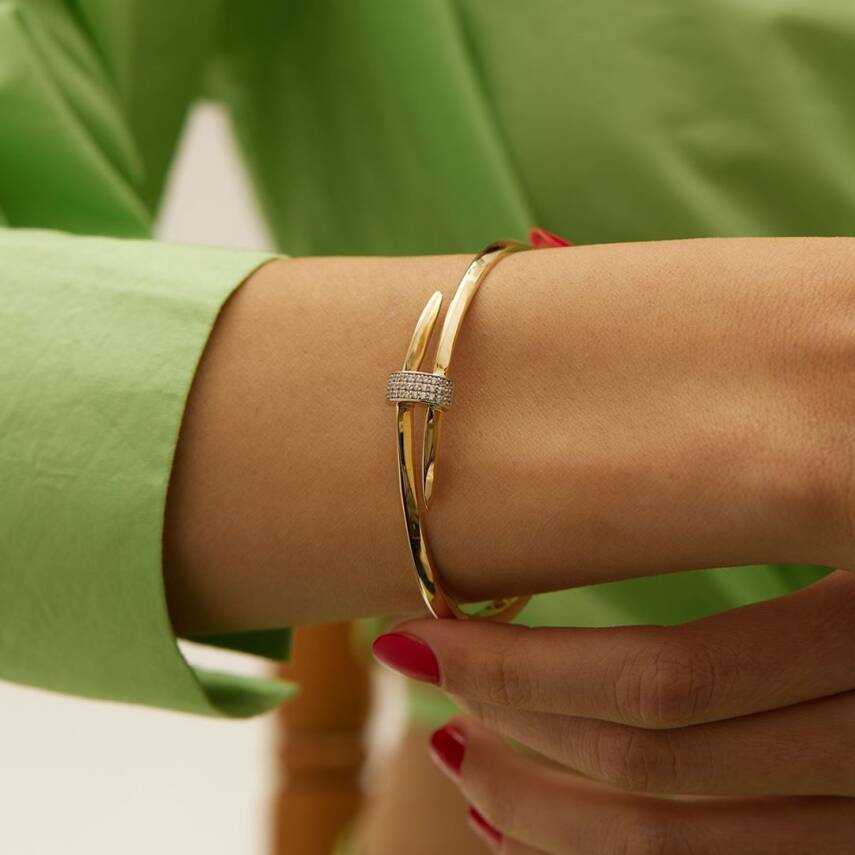 Gilded Nailé Kelepçe - Aven & Laurel