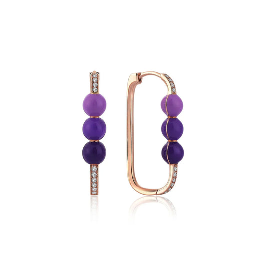 Orchidée Noire Küpe - Aven & Laurel