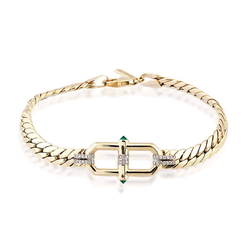 Emerald Lattice Bileklik - Aven & Laurel