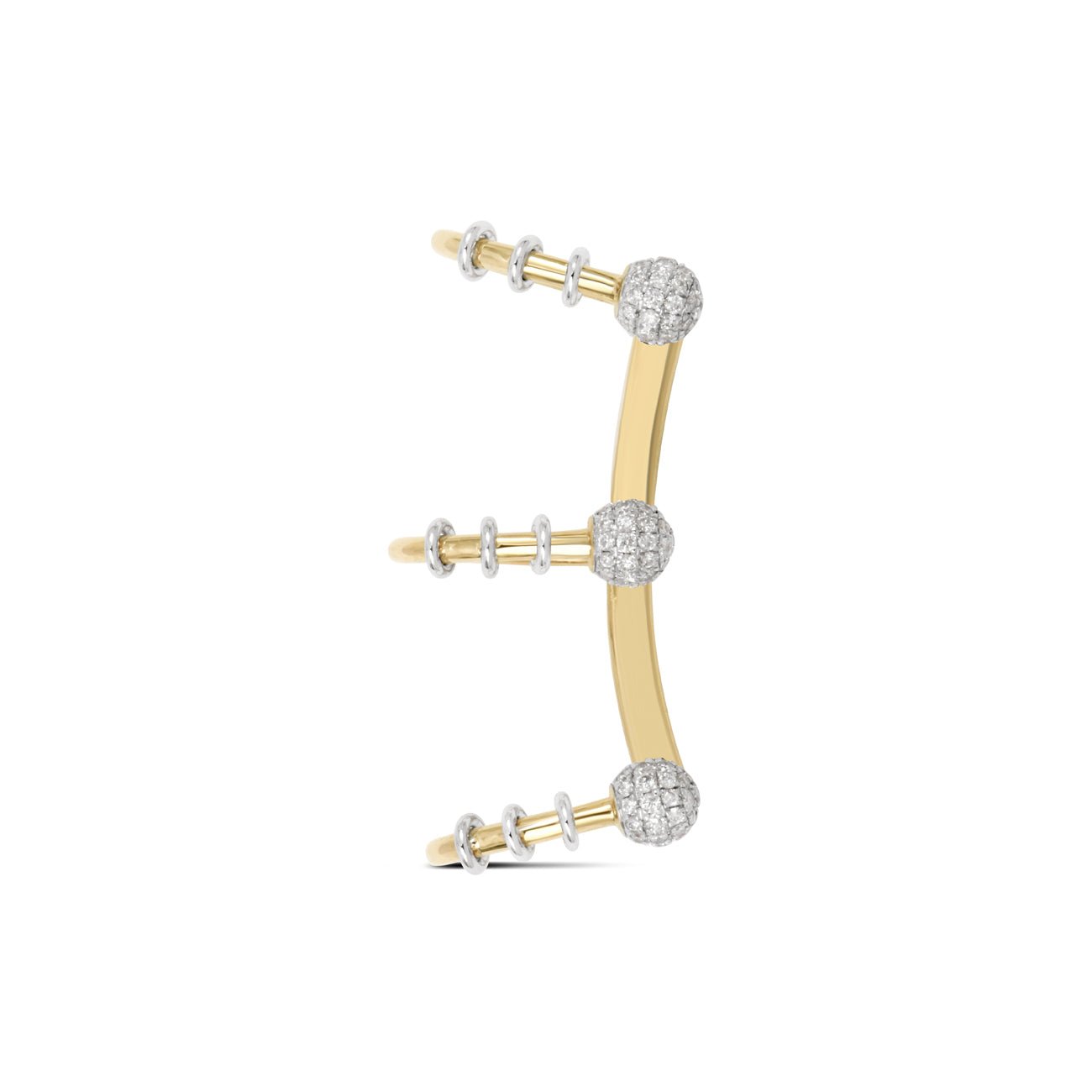 Punk Ball Pave Earcuff - Aven & Laurel